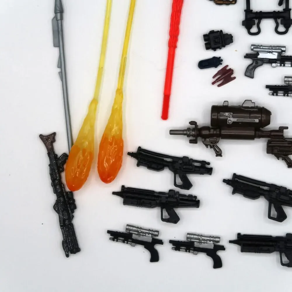 Hasbro Star Wars Episode 1-3 Accessories Mixed Lot Set of 30 Weapons Vintage